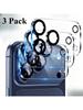 3 Pack For iPhone 17 Pro Max 17 Pro 17 Air Camera Lens Protector Drop Protection Friendly 9H Transparent Tempered Cover Screen