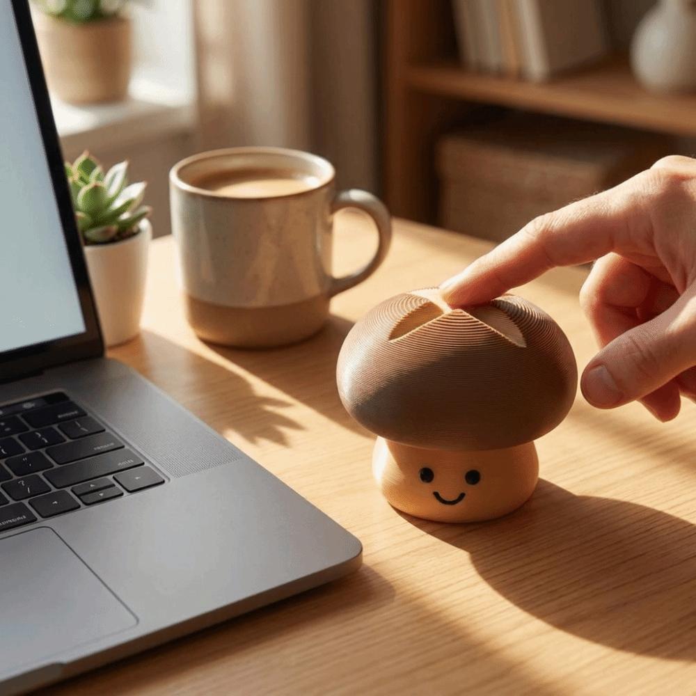 Quiet Keyboard Press Fidget Toy Compact Design Stress Relief Toy Key Ring Leisure Time