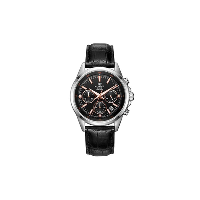 

Casio EDIFICE series, fashion, business, trendy, casual, versatile, retro, classic, three eyes and six needles, quartz movement, leather EFR-527L-1A чёрный