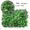 40*60 3D Artificial Plant Wall Panel Plastic Outdoor Green Lawn DIY Home Decor Wedding Backdrop Garden Grass Wall Flower Wall