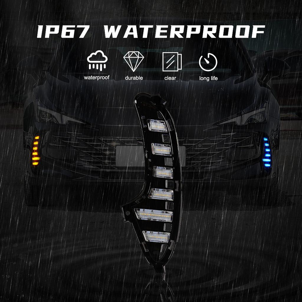 For MG MG7 2025 2025 Morris Garages LED Daytime Running Lights DRL Fog Lamps Turn Signal White Yellow Blue Car Accessories 12V