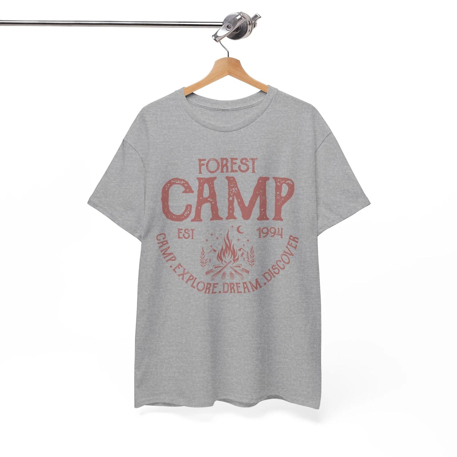 Go Wild T-Shirt | Mountain Adventure Hiking Tee | Forest camp Shirt M