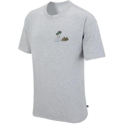 Effen Patroon Print Casual Ronde Hals Korte Mouw T-shirt Unisex Tops Grijs DD8913-063