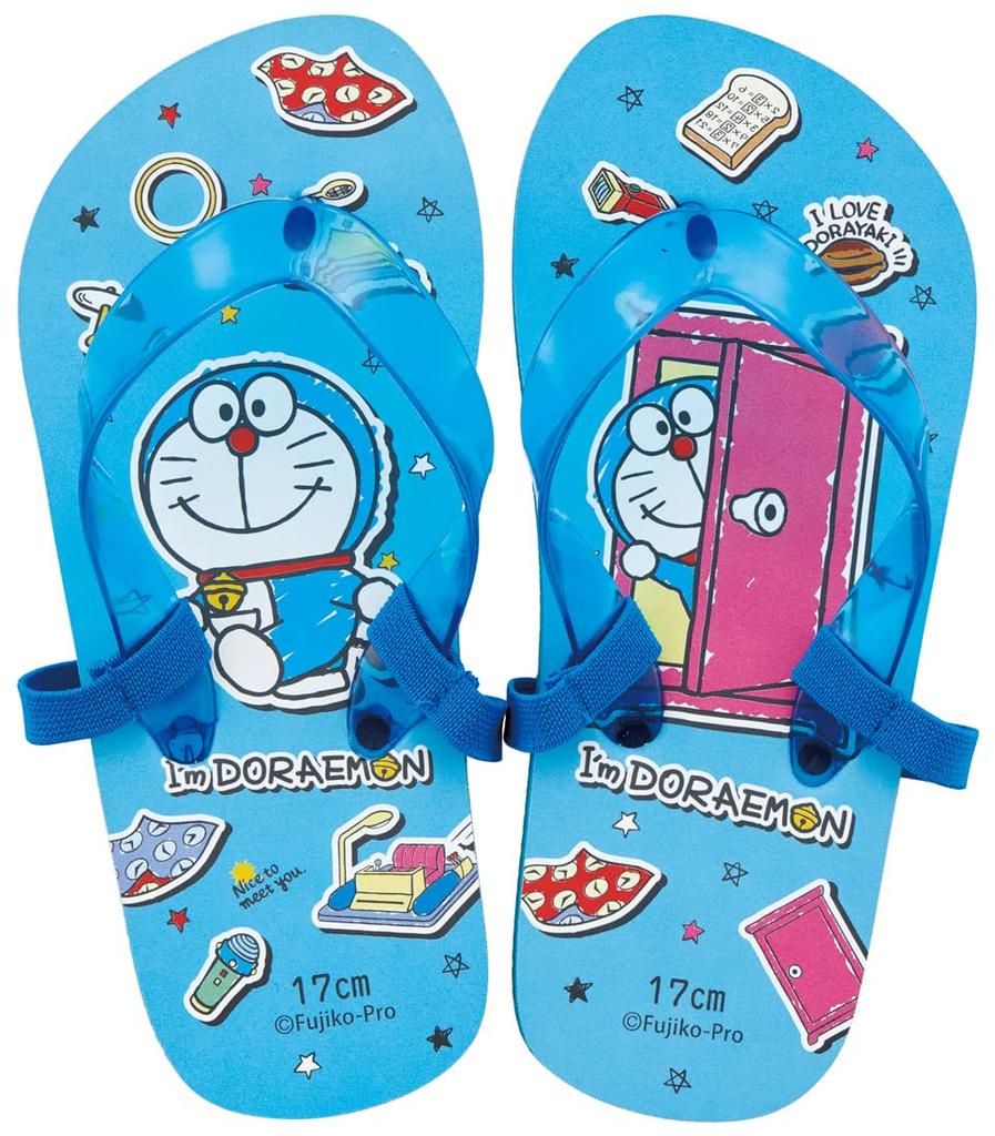 Skater Kids Beach Sandals Doraemon Sticker Sanrio SDBE17-A 17cm