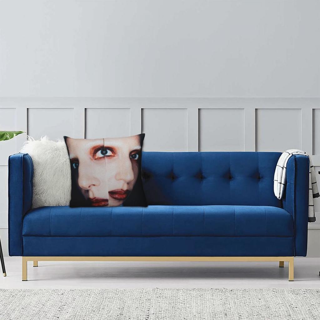 Lady Gaga MAYHEM Pillowcase Double-sided Printing Fabric Cushion Cover Decor Pillow Case Cover Bed Square 45X45cm