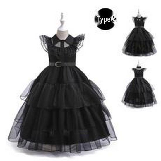 Girls' Belle Princess Cosplay Dress - Formal Halloween & Christmas Outfit