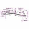 VidaXL Garden Lounge Set with Cushions 2pcs Grey Braided Resin and Glass 3277496