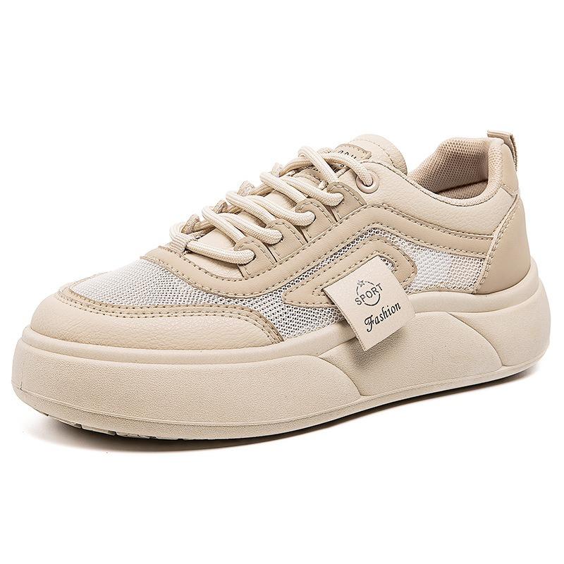 Thick-soled thin little white shoes women's summer new mesh breathable soft-soled sports shoes student casual board shoes tide