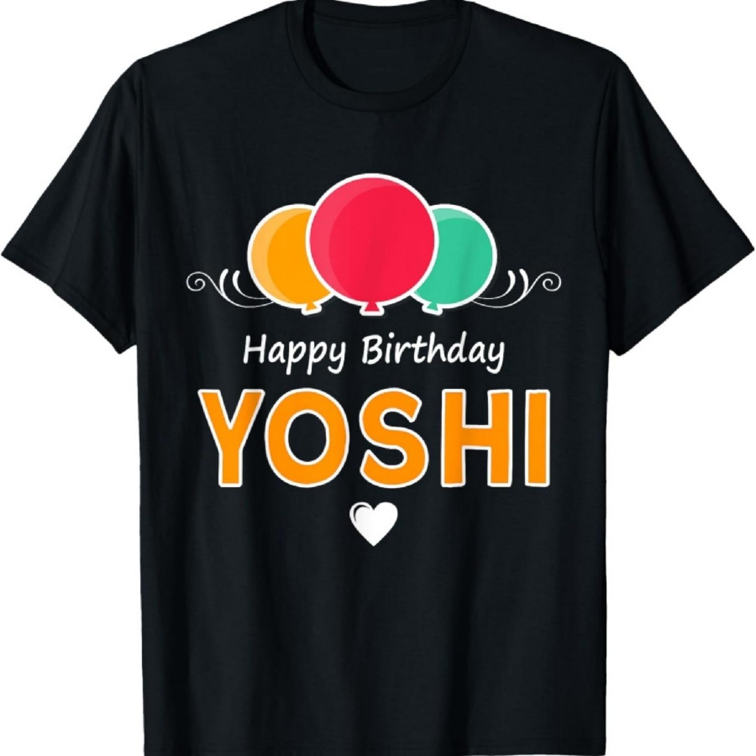 

Happy Birthday saying Yoshi T-Shirt XXXXXL чёрный