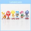 Premium Quality 6pcs Game Sonic The Hedgehog Action Figures Doll Set For Kids Gift
