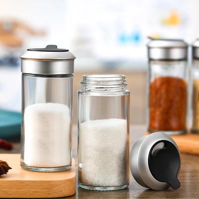 Frasco de tempero com tampa giratória - Frasco de suplemento alimentar para bebês, saleiro e pimenteiro, recipiente para armazenamento de condimentos, utensílio de cozinha