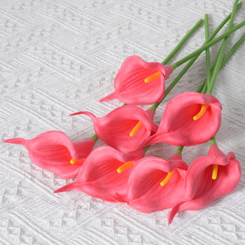 Calla Lily Fiore artificiale per la decorazione della casa, ornamenti per matrimoni