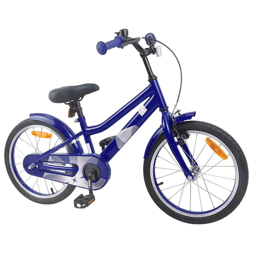 Kids  Bicycle 18 Inch for Ages 5 7 Dark Blue