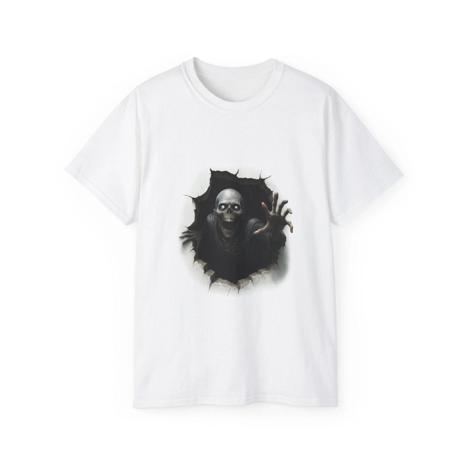 Skeleton Monster Horror Skull Undead | Custom Graphic T-Shirt S