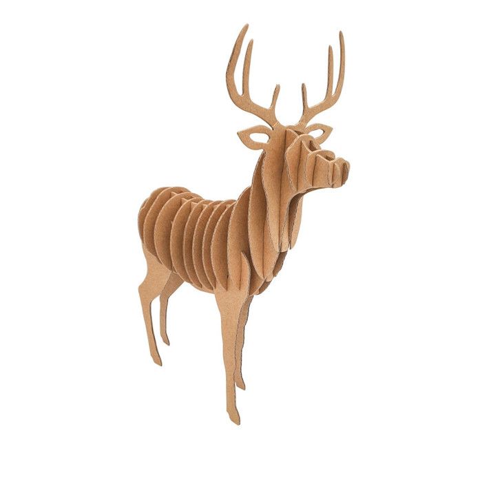 Renne en carton - A assembler - CTOP