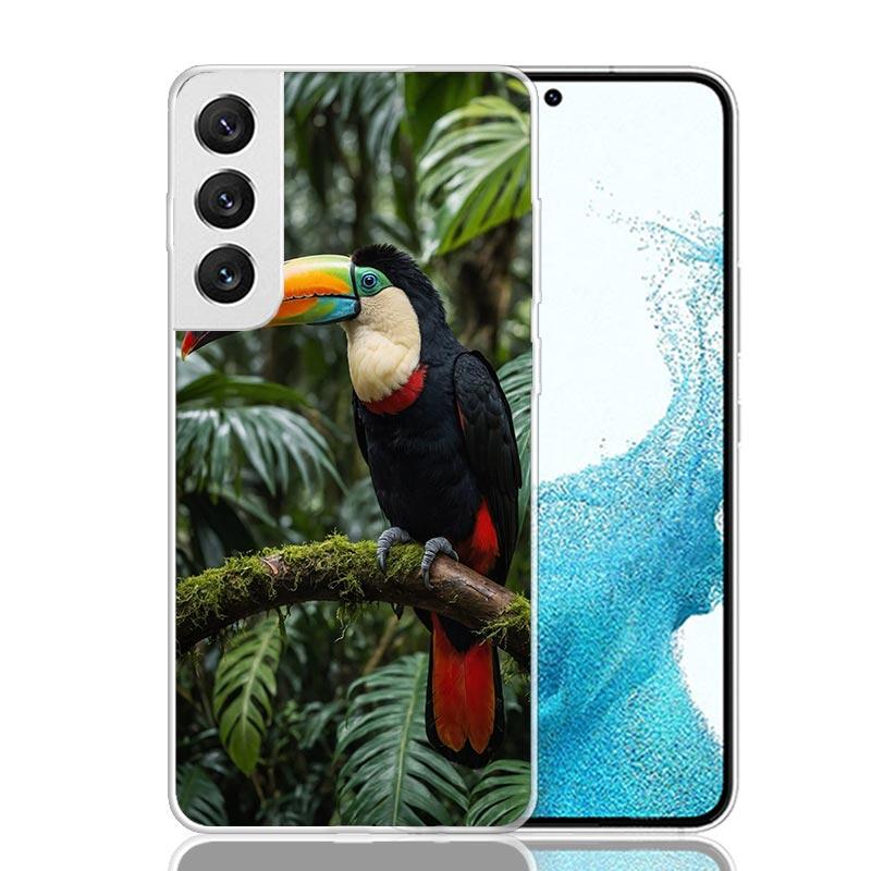 Tropical Toucan Phone Case For Samsung Galaxy S26 S25 Edge S24 S23 FE S22 Ultra S21 Plus S20 + Fundas Cover Coque Galaxy S25 S24