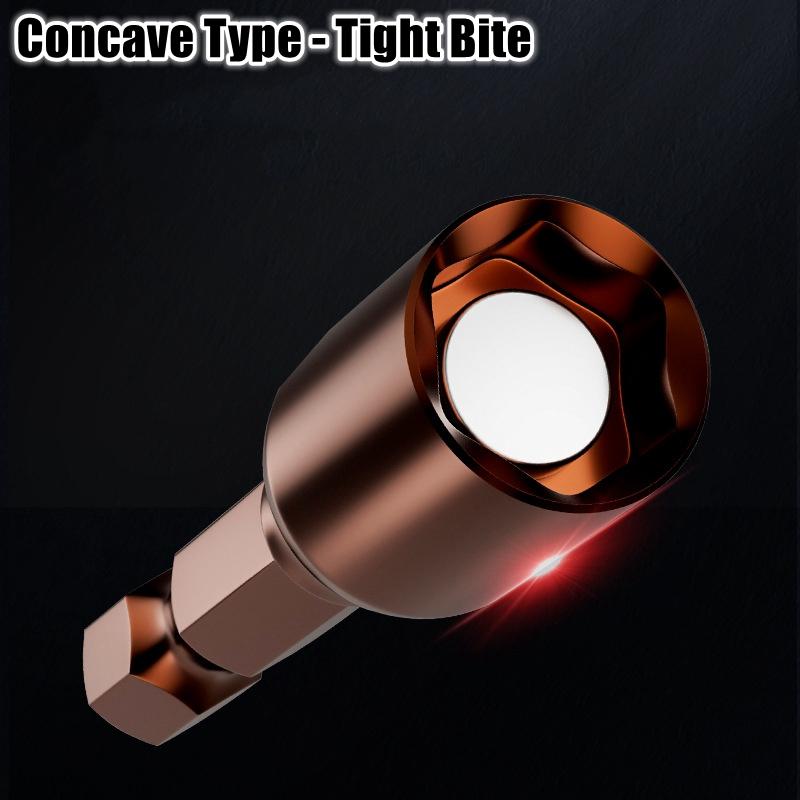 Strong Magnetic Extended S2 Air Cannon Hexagonal Socket, High-quality Vanadium Steel 6mm Electric Wrench Hexagonal Socket