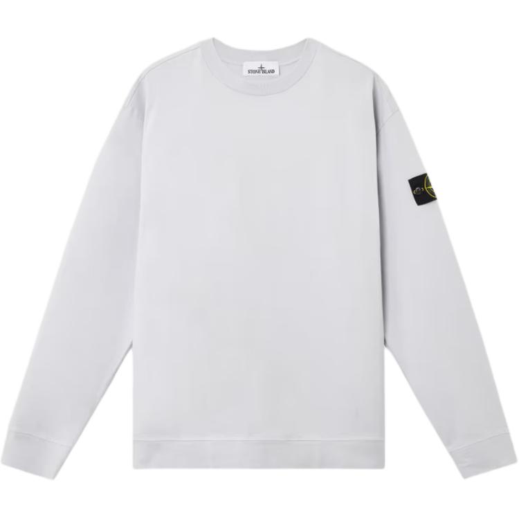 Stone Island Ronde Hals Logo Lange Mouwen Sweatshirt Heren sweatshirt Grijs K1S1561000-43S0A50-V0088 XL