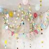 300PCS/Set 25*4cm Paper Chain Garland Strips Mixed Color Party Decorative Chains  Party Supplies