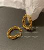 European-American Metal Style Pig Nose Chain Earrings: Women's Fashion, Versatile, Light Luxury, High-Quality Jewelry.