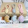 High-End Leather Alphabet Keychain Bag Pendant