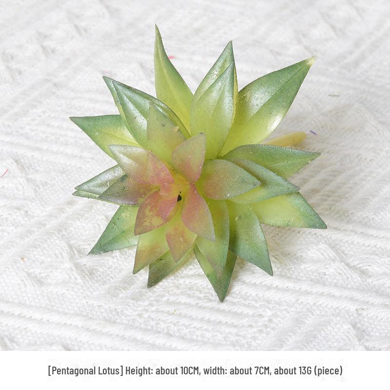 Mini Flocking Artificial Succulent Bonsai for DIY Wall Decor