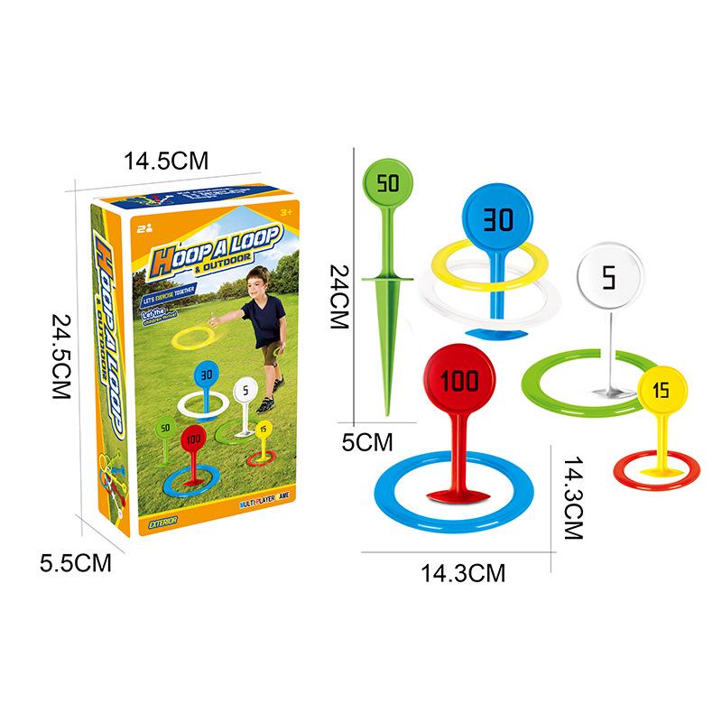 Ringwurfspiel für Kinder im Freien - Strandrasenspielzeug für Freizeit und Spaß