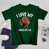 Unisex I Love My Chocolate Lab Brown Labrador Retriever Pet Gift Tshirt Tees Oneck T Shirts WoUnisex Boys 100 Cotton TShirt Unisex