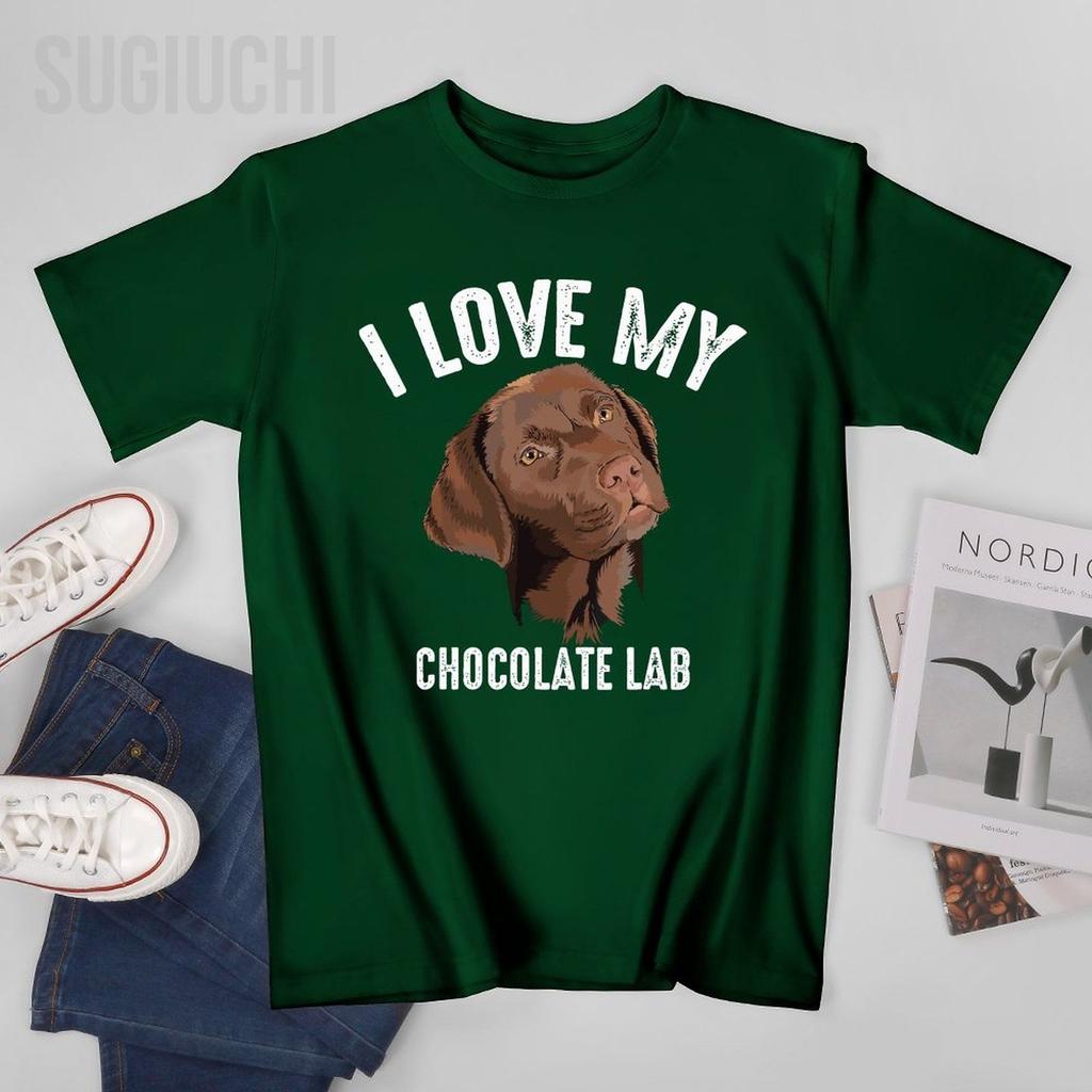 Unisex I Love My Chocolate Lab Brown Labrador Retriever Pet Gift Tshirt Tees Oneck T Shirts WoUnisex Boys 100 Cotton TShirt Unisex