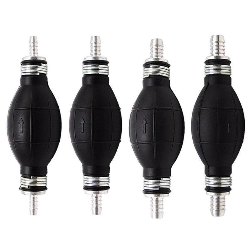Hand Fuel Pump Line Rubber Primer Bulb For Car Boat Marine Outboard - 6mm/8mm/10mm/12mm Aluminum Transfer Pump