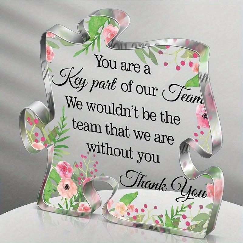 Inspirational Thank You Plaque - Versatile Appreciation Gift for Valued Relationships