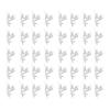 40Pcs Braid Hair Accessories, Alloy Wheat Ear Design Hair Clips, Easy Clip-On Hair Cuffs for Multi-Strand Braids