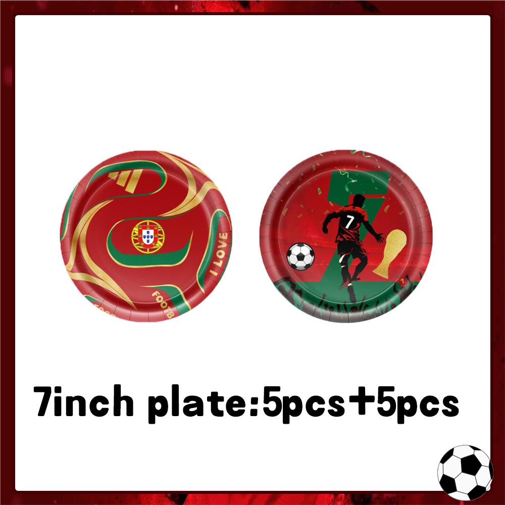 Spanish Football Player Theme Party Decoratiaons Soccer Star Balloon Set Boy Birthday Party Supplies Cr&7 Backdrop Banner Props