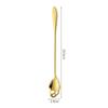 Stainless Steel Coffee Scoop Skull Shape Dessert Ice Cream Spoon Halloween Theme Party Dining-Table Scoops Decorations Supplies