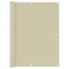 Vidaxl Balcony Screen, Cream, 120X300 Cm, Oxford Fabric