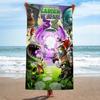 Game P-Plants-vs Cartoon Z-ZombieS Microfiber Beach Towel Absorbent Quick dry Soft Yoga Swimming Resort Mountain Climbing Towel