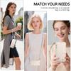 For Samsung Galaxy A57 A56 5G A54 A53 A52 A51 A71 4G A50 A30S Crossbody Wallet Case, Quilted Zip Pocket Card Holder Flip Cover