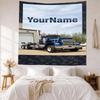 Kw Heavy Trucks Custom Your Name Wall Decor Tapestry Art For Pet Memorial Birthdaywedding Party Backdrop Family Gift