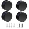 4 Pack Mirror Holder Clips Zinc Alloy for Bathroom Use Designed for 3mm to 5mm Glass Thickness Chic Black Finish
