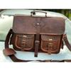 Men's Messenger Laptop Vintage Briefcase Bag Leather