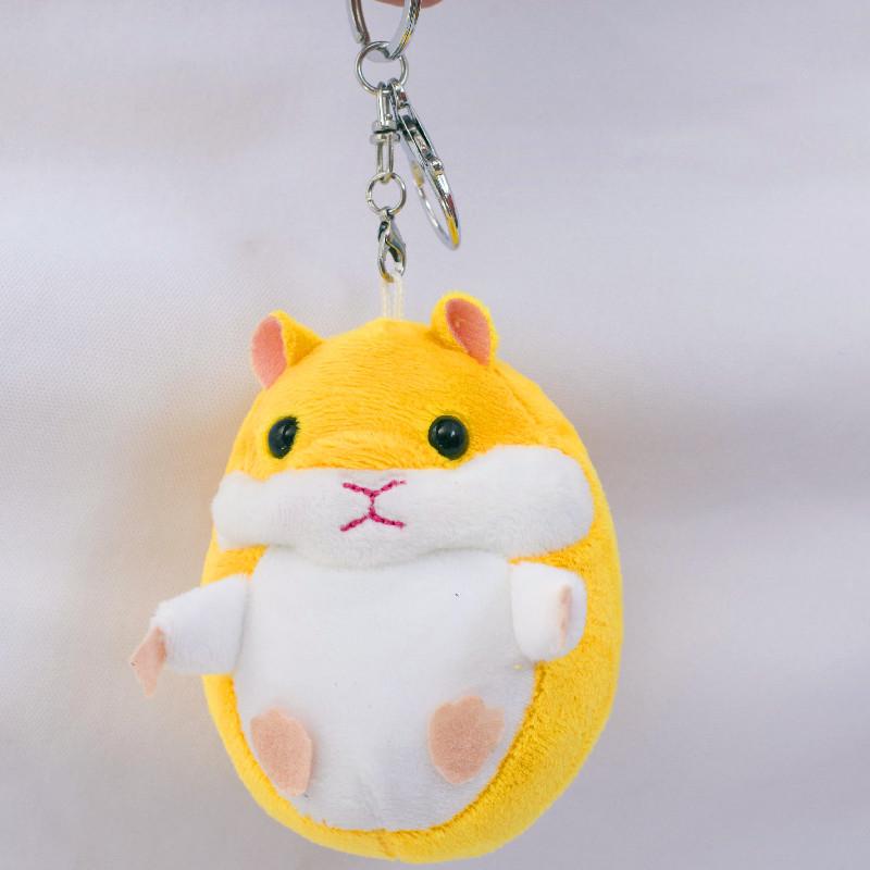

Новый продукт Милый плюшевый хомяк Игрушка Брелок Подвеска для сумки Желтый Подарок Животное 10cm