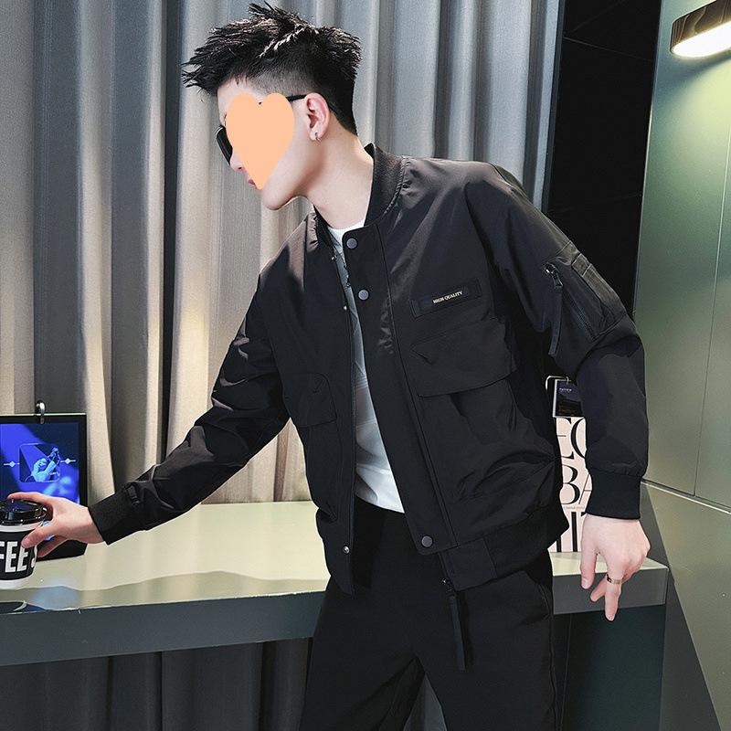 Jacket Men's New Trendy Workwear Baseball Jacket Men's Casual Spring and Autumn Short Top