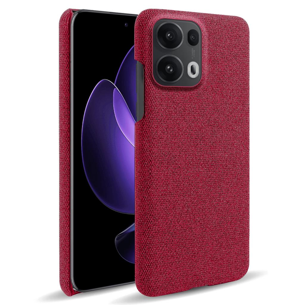 For Oppo Reno13 Pro 5G Phone Case Cloth Texture Anti-Scratch Protective PC Back Cover