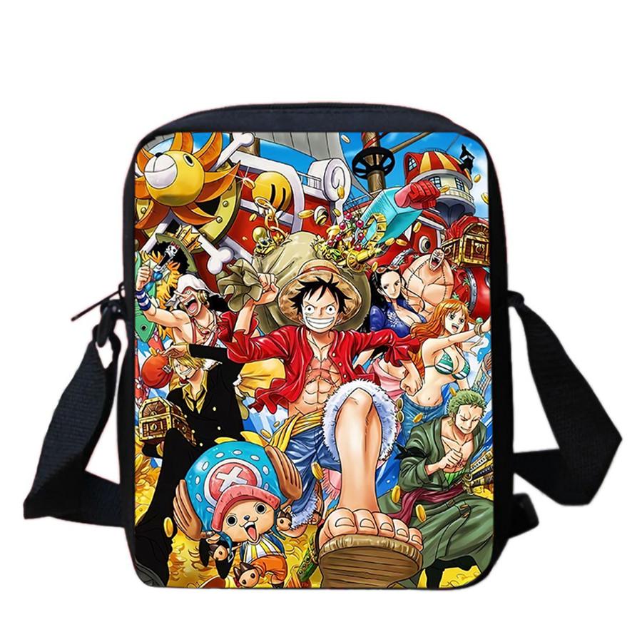 One Piece Crossbody Bag, Lightweight Adjustable Casual Shoulder Bag for Boys and Girls Age 6-10, Unisex Kids School Sling Bag