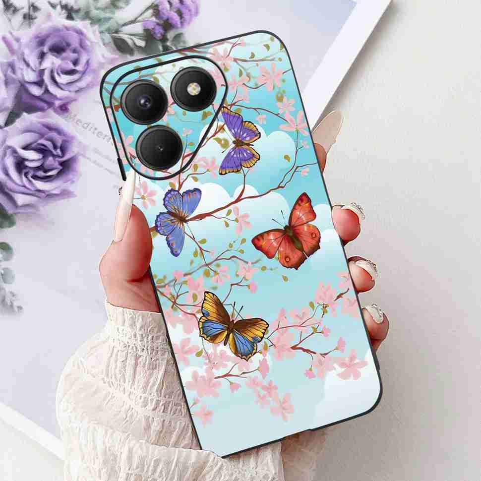 ShockProof Silicone Case For Tecno Pova 7 4G Cover Soft TPU Cases for Tecno Pova 7  Pova7 Neo 4G LJ6 Phone Cover Coque