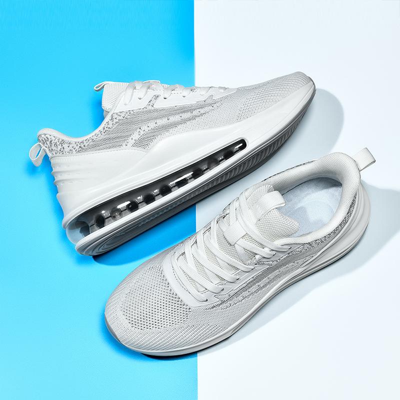 Men's Shoes Breathable Thin Lightweight Summer Men's Mesh Shoes Soft Sole Casual Air Cushion Sports Mesh Shoes Running Shoes