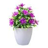 Compact Design Faux Flowers Indoor Décor Potted Plant