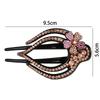 Ladies Large Size Disk Hair Rhinestone Shiny Crystal Hair Clip Hairgrip Hair Accessories Hair Claws