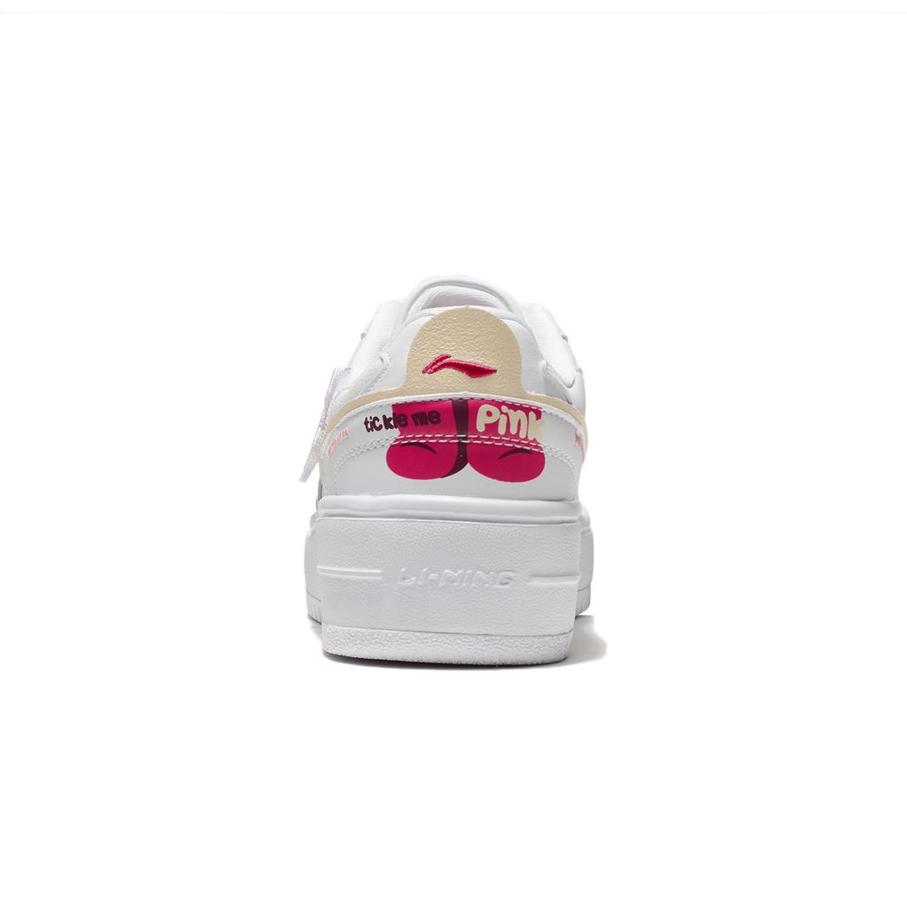 Tênis de Skate Disney X Li Ning Queijo Feminino Cano Baixo Branco AGCT382-1