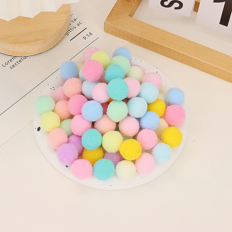 

1 см цветные плюшевые шарики с градиентом - Креативные аксессуары для детей своими руками